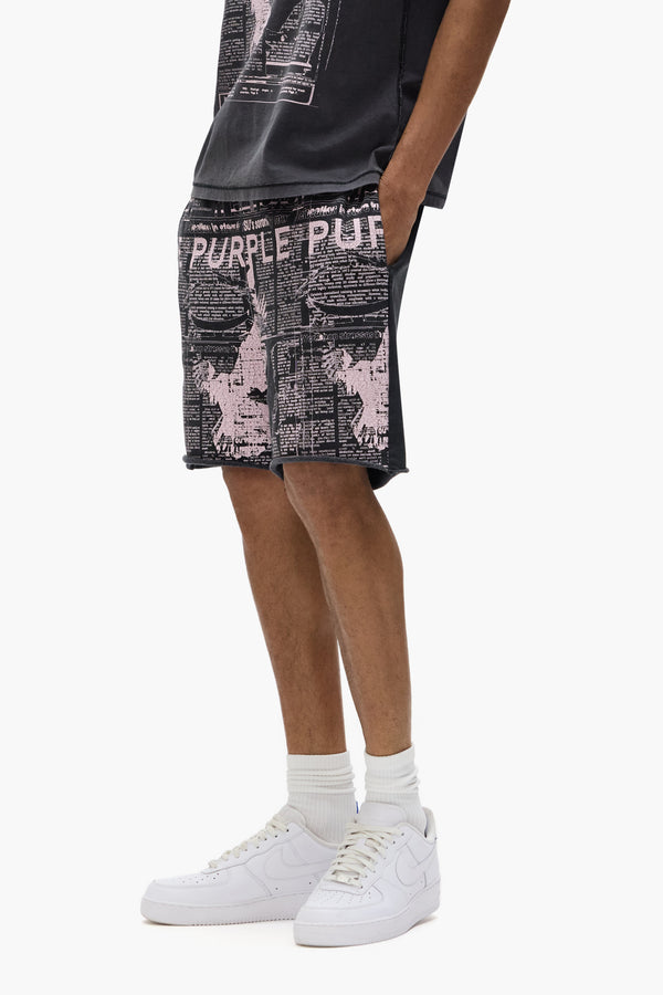 Purple Brand Good News Shorts Black