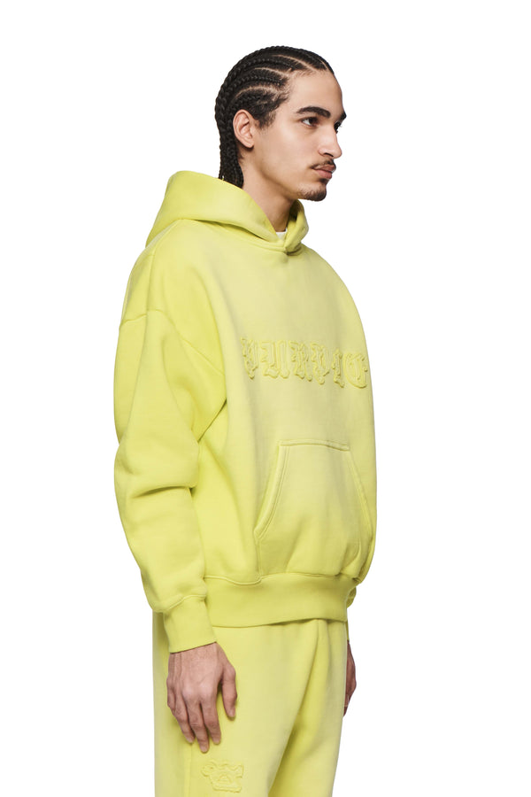 Purple Brand Gothic Applique Hoodie Green