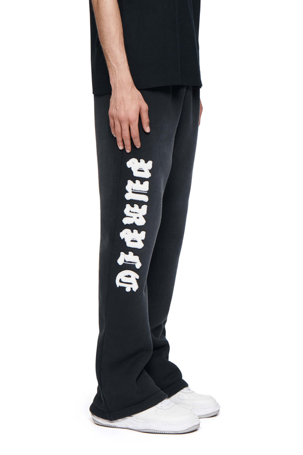Purple Brand Gothic Applique Sweatpants Black
