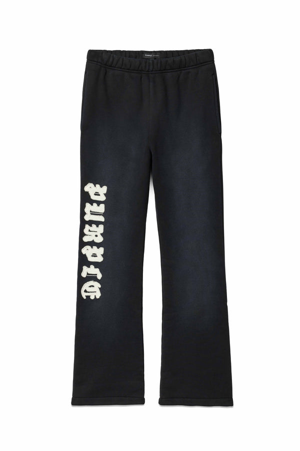 Purple Brand Gothic Applique Sweatpants Black