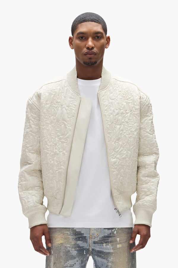 purple brand Gothic Bomber Jacket Off White