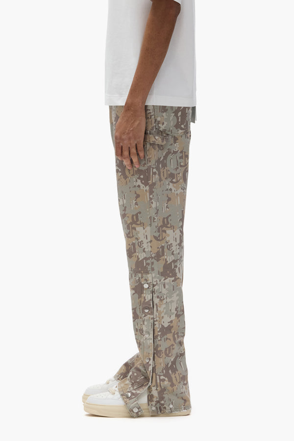 Purple Brand Gothic Camo Carpenter Pant Green