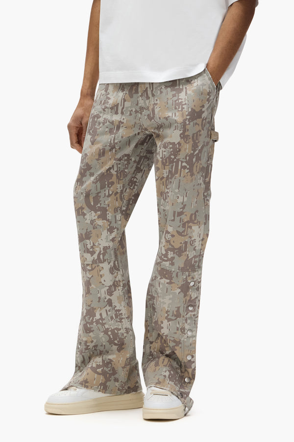 Purple Brand Gothic Camo Carpenter Pant Green