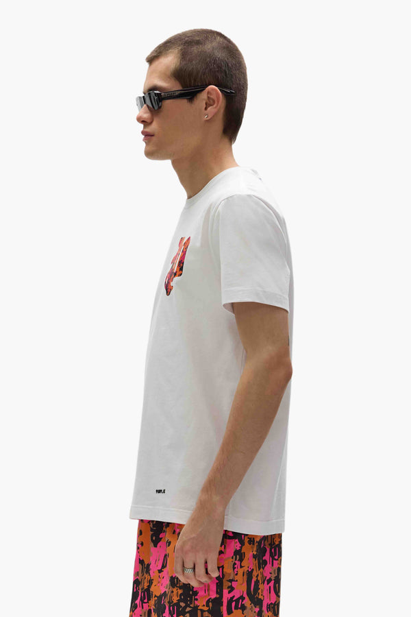 Purple Brand Gothic Camo P Tee Light Indigo