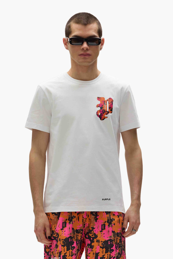 purple brand Gothic Camo P Tee Light Indigo