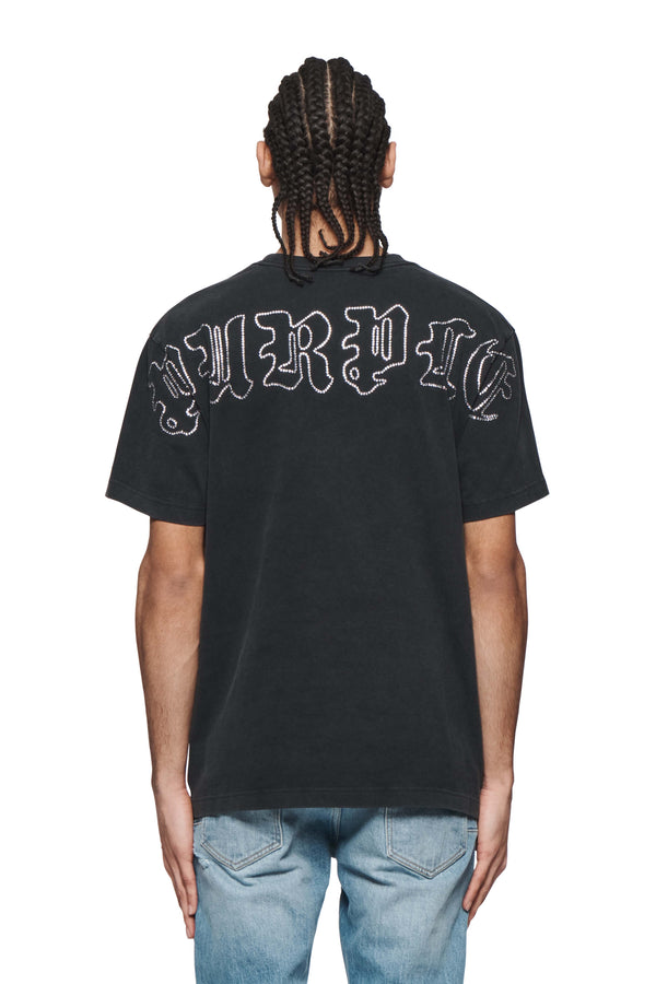 Purple Brand Gothic Crystals Tee Black