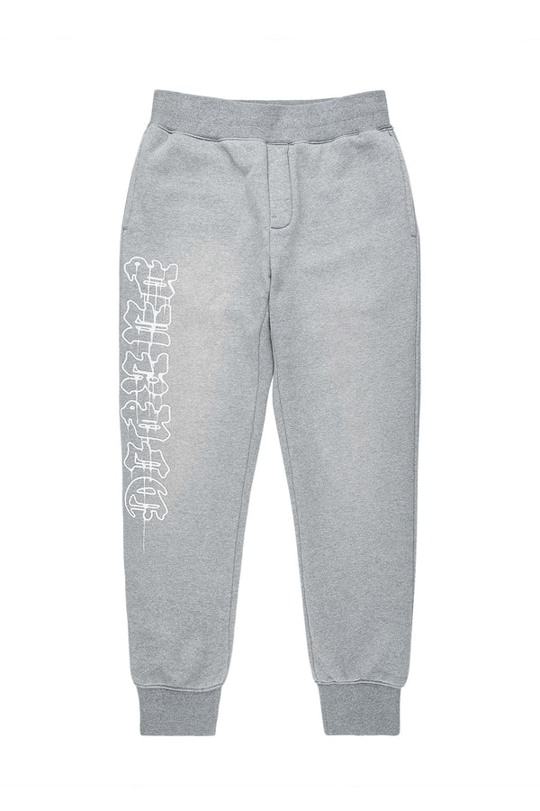 Purple Brand Gothic Drip Sweatpants Gray