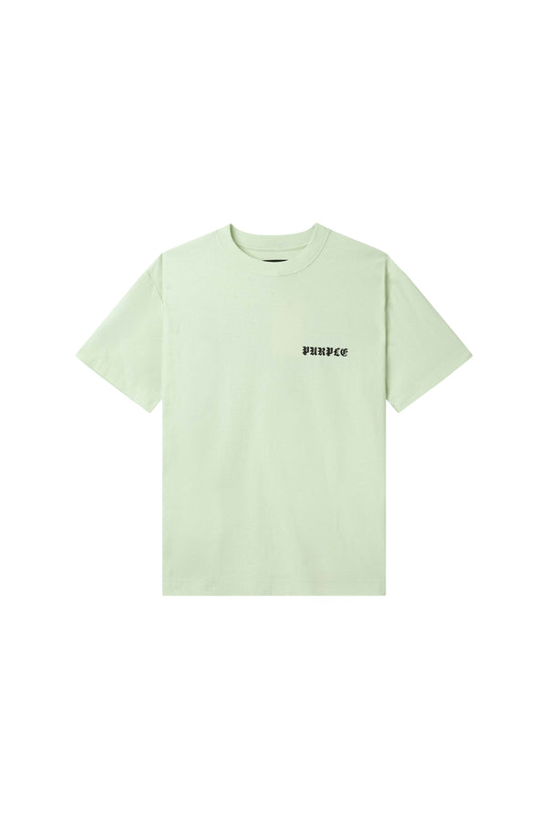 Purple Brand Gothic Flames Tee Green