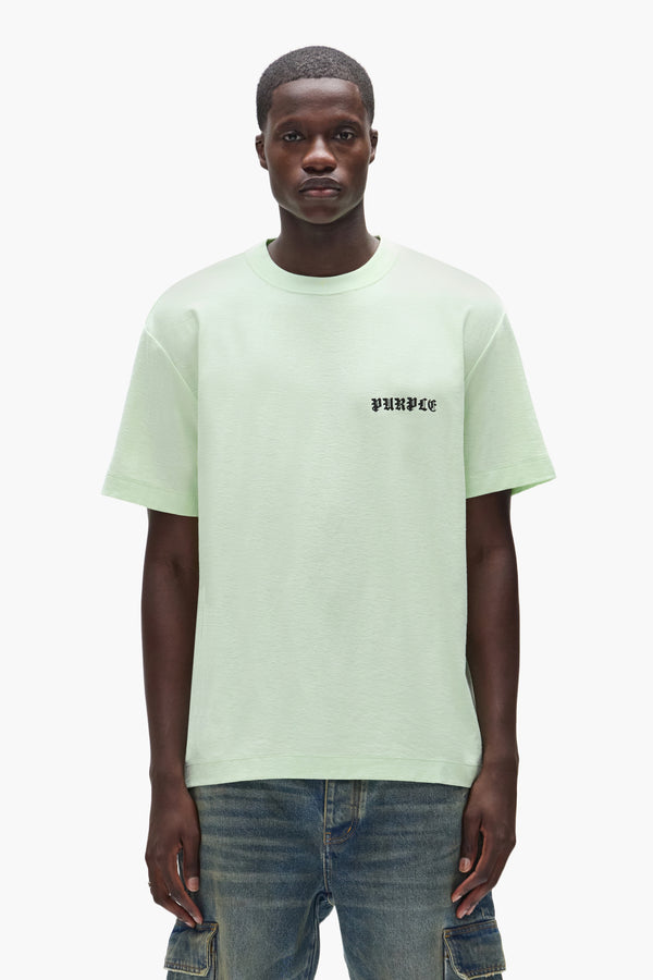 purple brand Gothic Flames Tee Green