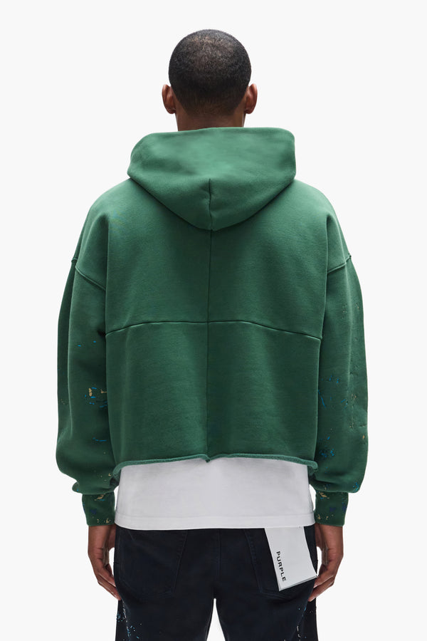 Purple Brand Half & Half Hoodie Green