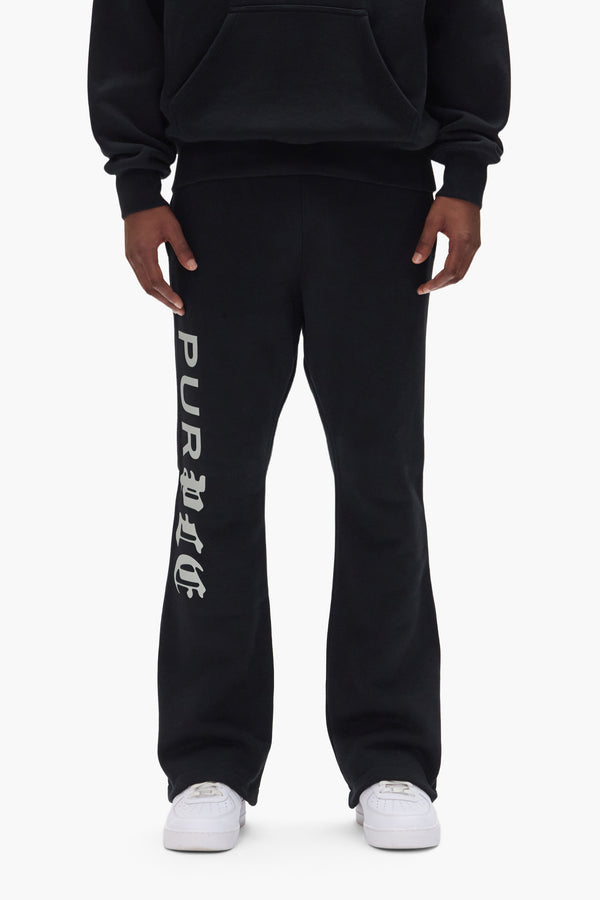 purple brand Half & Half Sweatpant Black