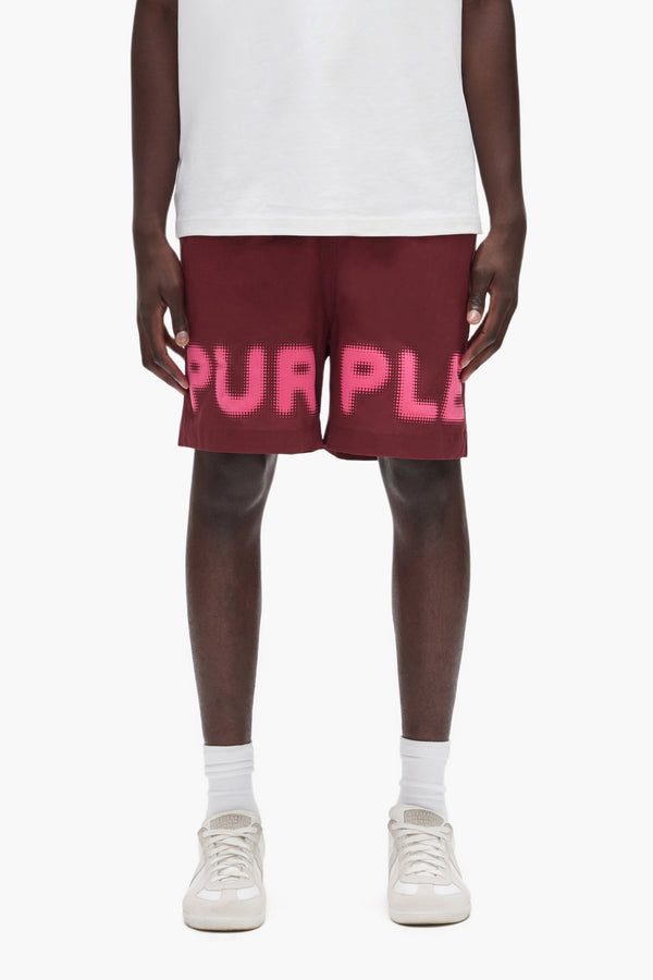 purple brand Halftone Swim Short Red