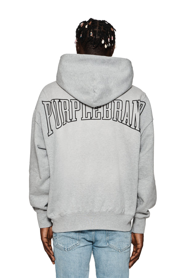Purple Brand Heavyweight Hoodie Gray