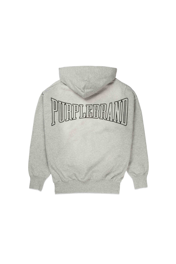 Purple Brand Heavyweight Hoodie Gray