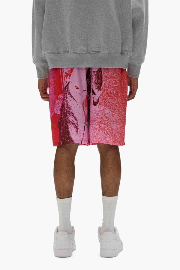 Purple Brand Heist Shorts Pink & Red