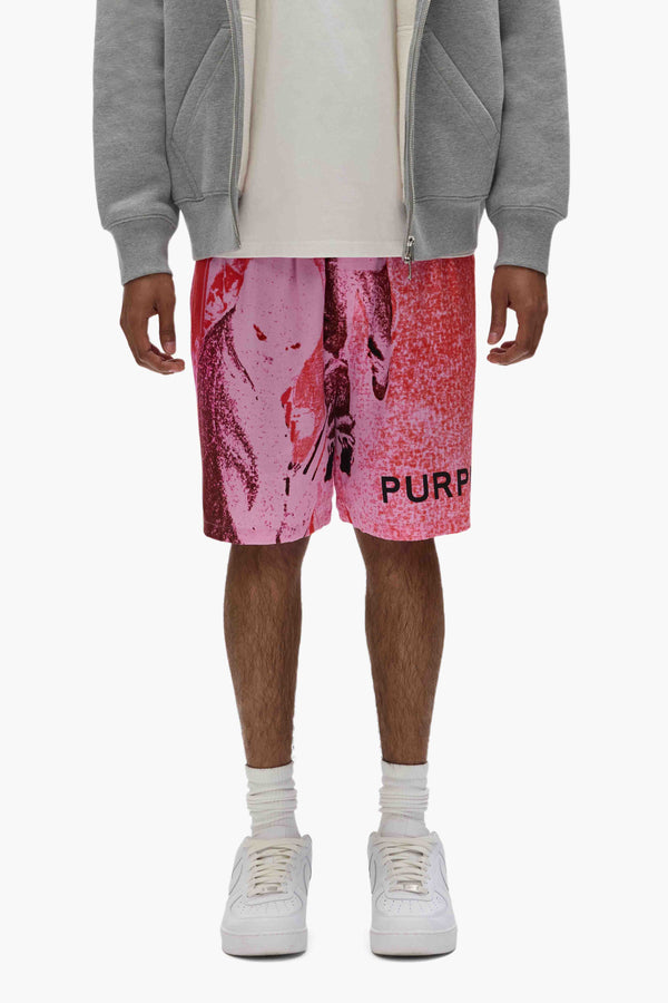 purple brand Heist Shorts Pink & Red