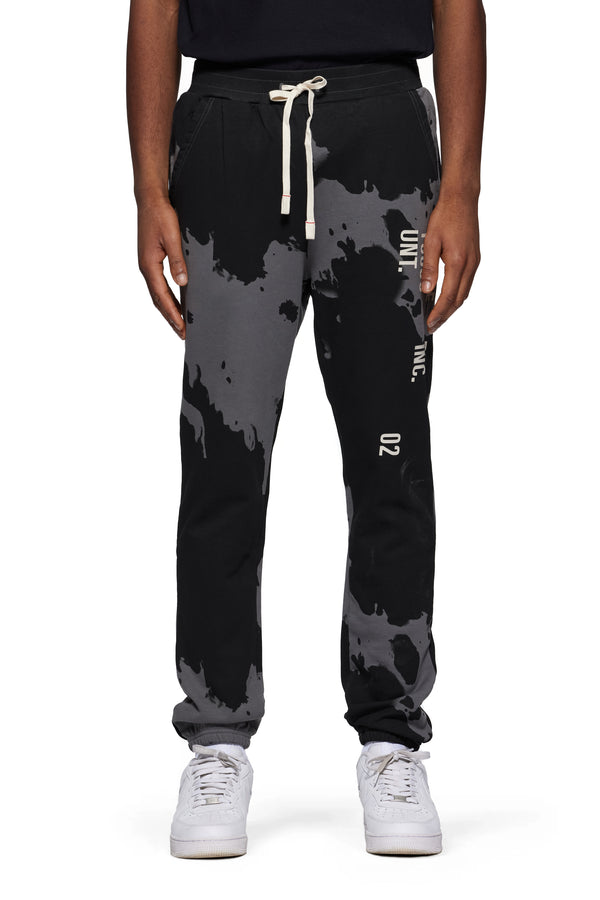 purple brand History Bleached Sweatpants Black