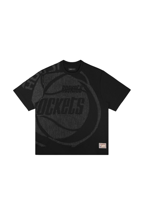 Purple Brand Houston Rockets Mesh Tee Black
