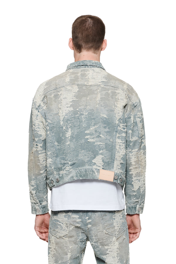 Purple Brand Jacquard Vintage Jacket Light Indigo