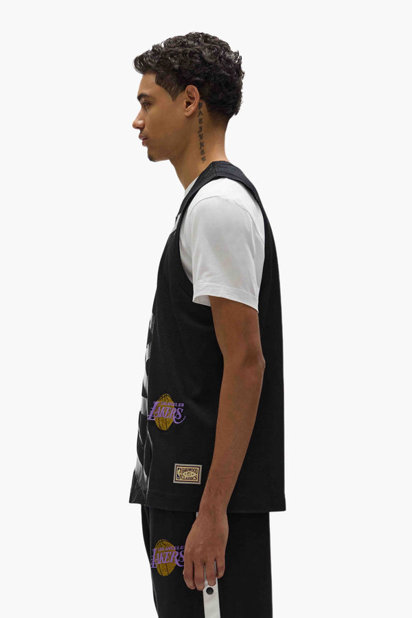 Purple Brand LA Lakers Mesh Jersey Black