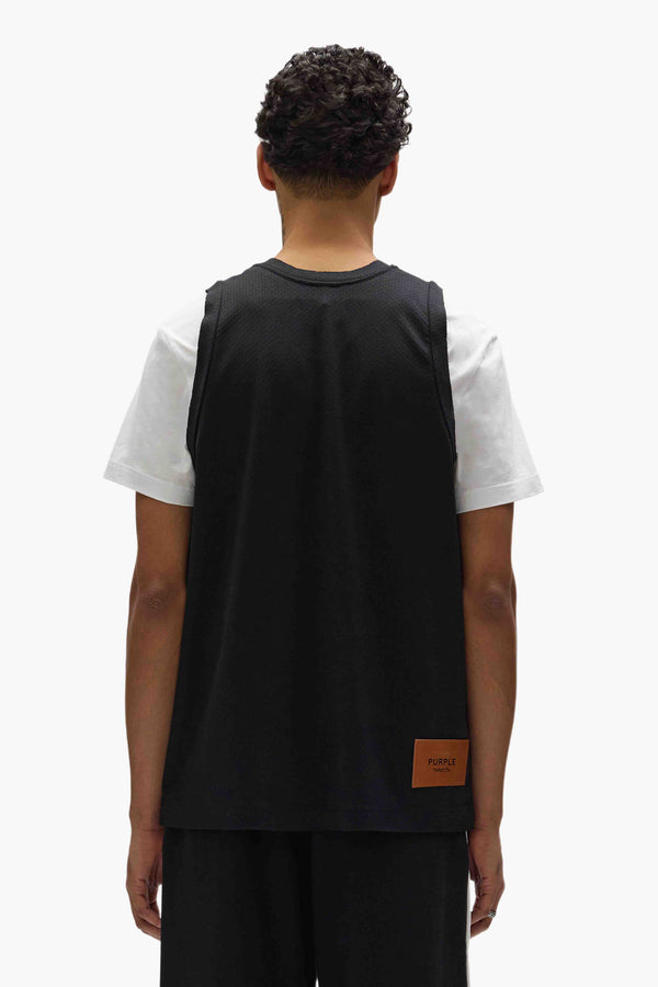 Purple Brand LA Lakers Mesh Jersey Black