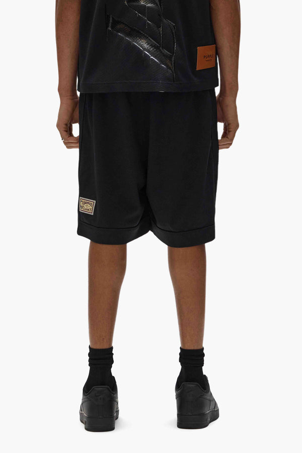 Purple Brand LA Lakers Mesh Shorts Black