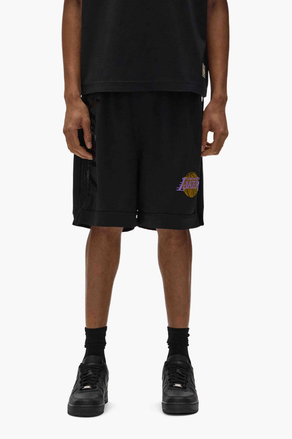 purple brand LA Lakers Mesh Shorts Black