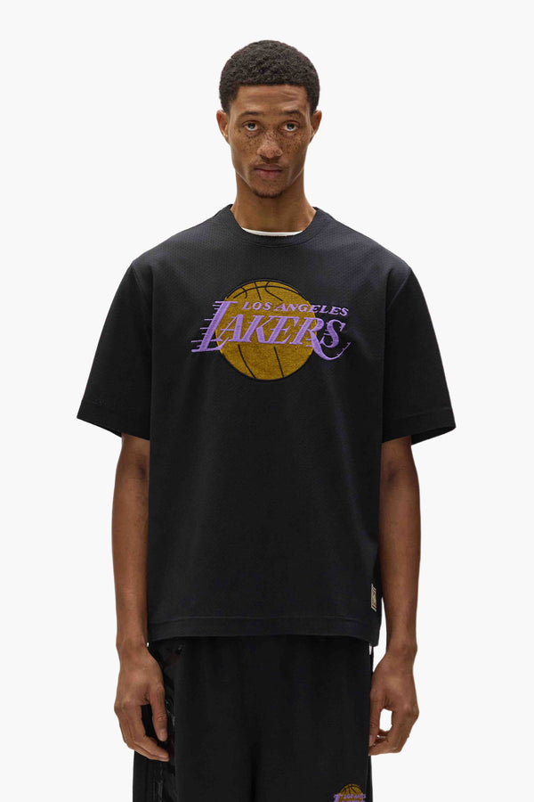 purple brand LA Lakers Mesh Tee Black