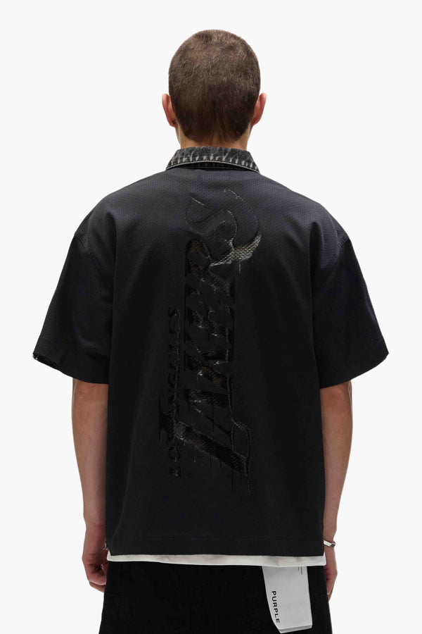 Purple Brand LA Lakers Snap Shirt Black