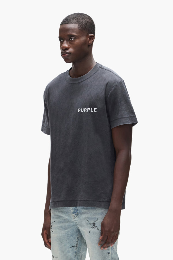 Purple Brand Logo Tee Black