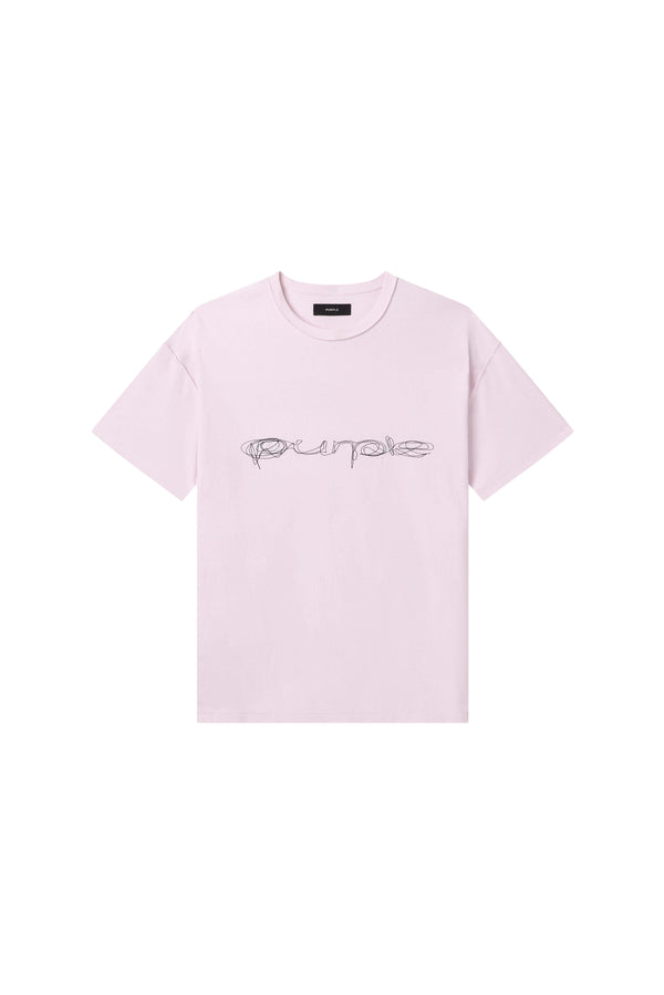 purple brand Lowercase Scribble Tee Pink