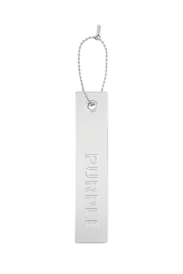 purple brand Metal Hang Tag - Silver Silver