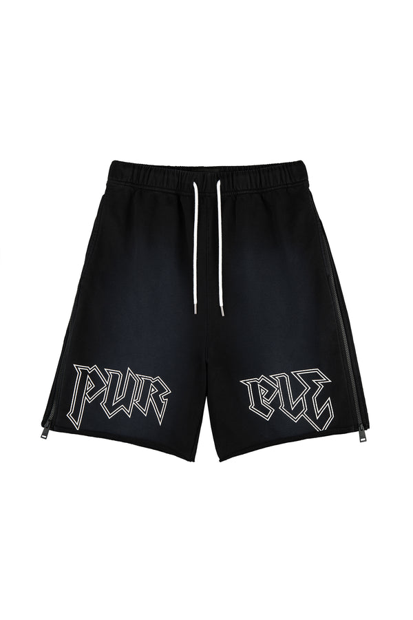Purple Brand Metal Shorts Black