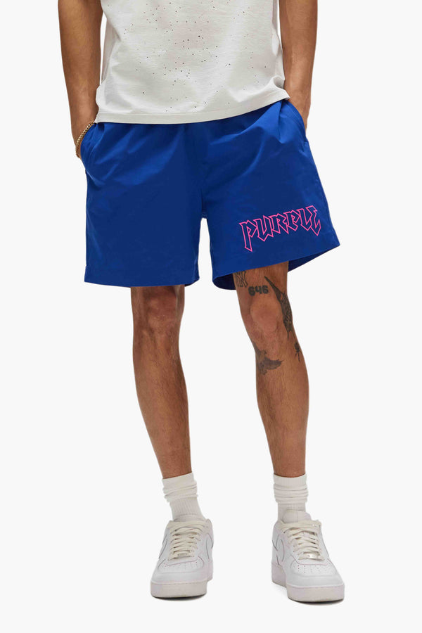 Purple Brand Metal Swim Shorts Blue