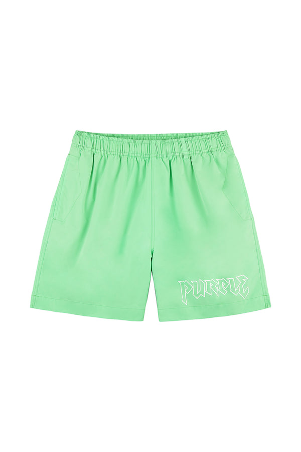 Purple Brand Metal Swim Shorts Green