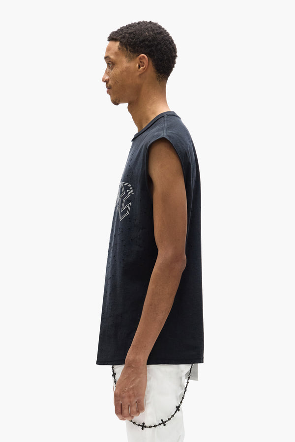 Purple Brand Metal Tank Top Black