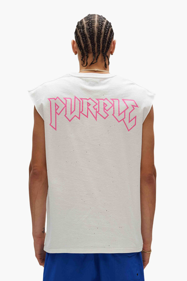 Purple Brand Metal Tank Top Light Indigo