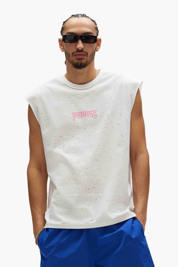 Purple Brand Metal Tank Top Light Indigo