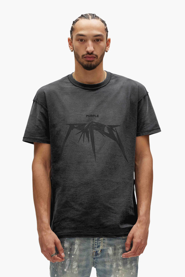 purple brand Metal Tee Black