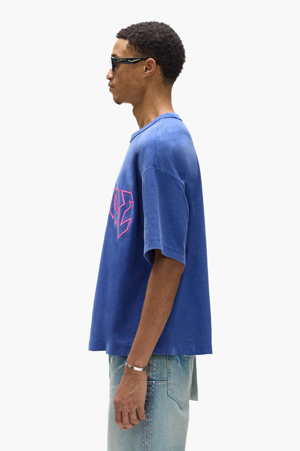 Purple Brand Metal Tee Blue