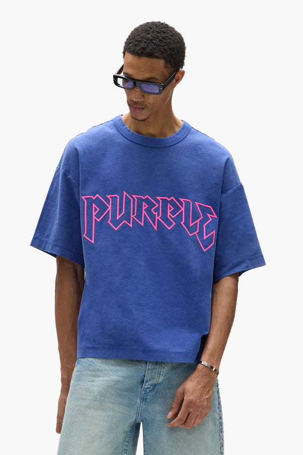 Purple Brand Metal Tee Blue