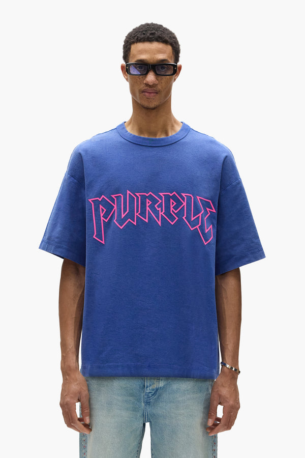purple brand Metal Tee Blue