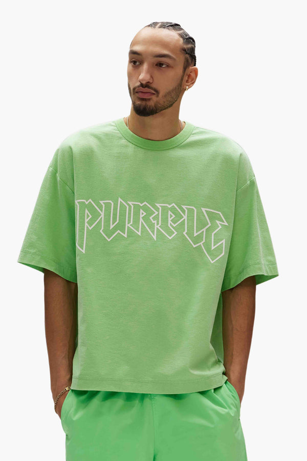 Purple Brand Metal Tee Green