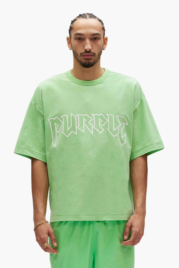 purple brand Metal Tee Green