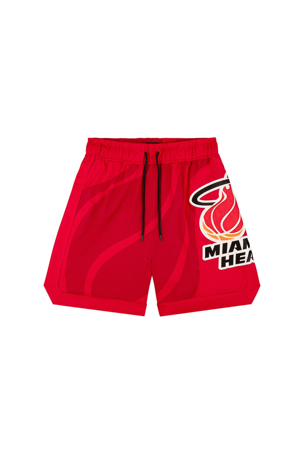 Purple Brand Miami Heat Mesh Shorts Red
