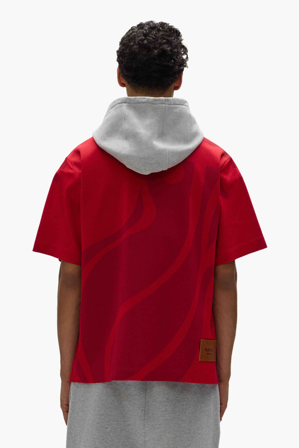 Purple Brand Miami Heat Mesh Tee Red