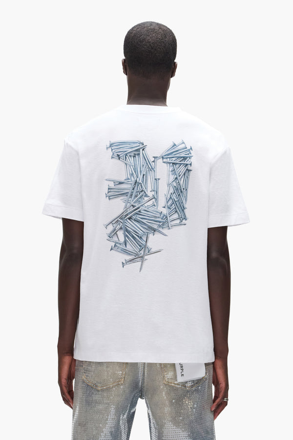 Purple Brand Nails Tee Light Indigo