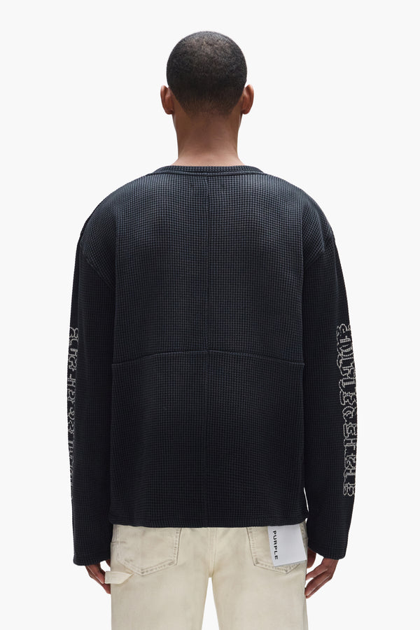 Purple Brand New Wave Waffle Knit Black