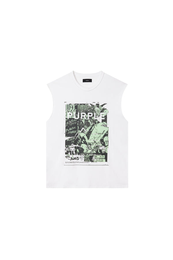 Purple Brand Noise Tank Top Light Indigo