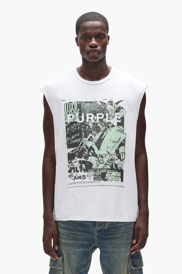 purple brand Noise Tank Top Light Indigo